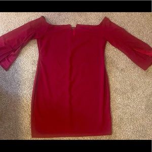 Sexy red cocktail dress